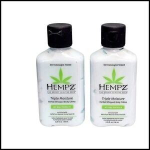 Hempz Triple Moisture Herbal Whipped Body Creme All-Day Moisture 2.25 fl oz